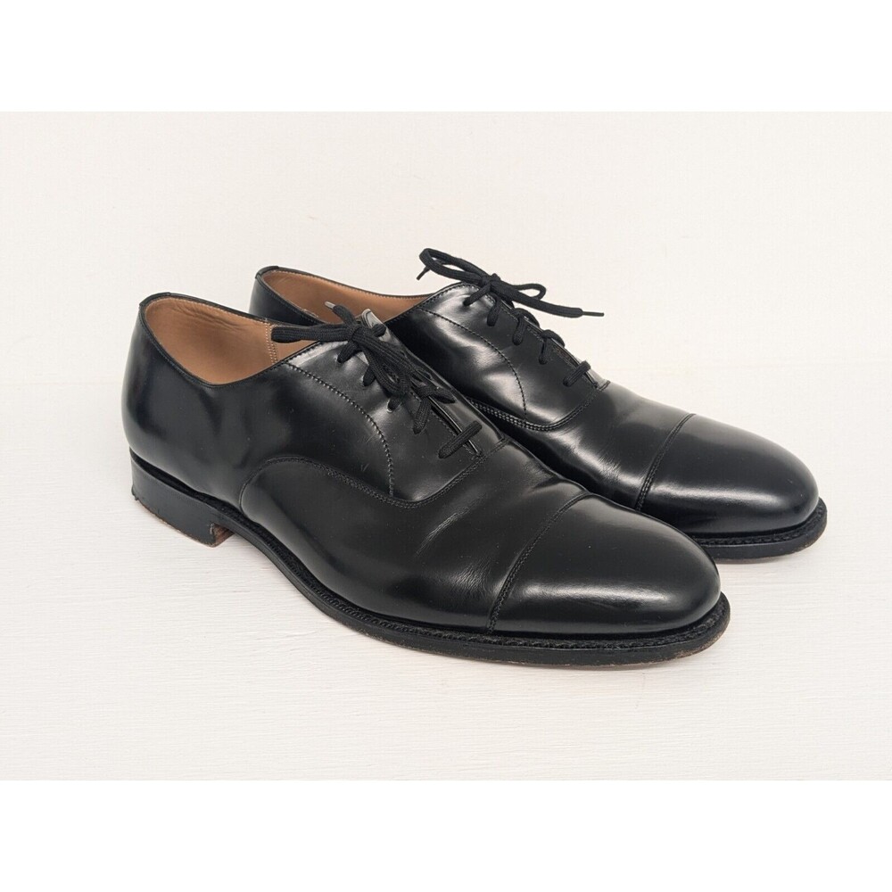 Church's Consul Style Black Calfskin Cap Toe Oxford Dress Shoe, 10.5 UK